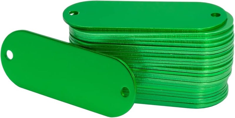 Green Metal Ticket Stainless Steel Permanent Engraving Stamping Identification Outdoor Equipment Labels - Image 1